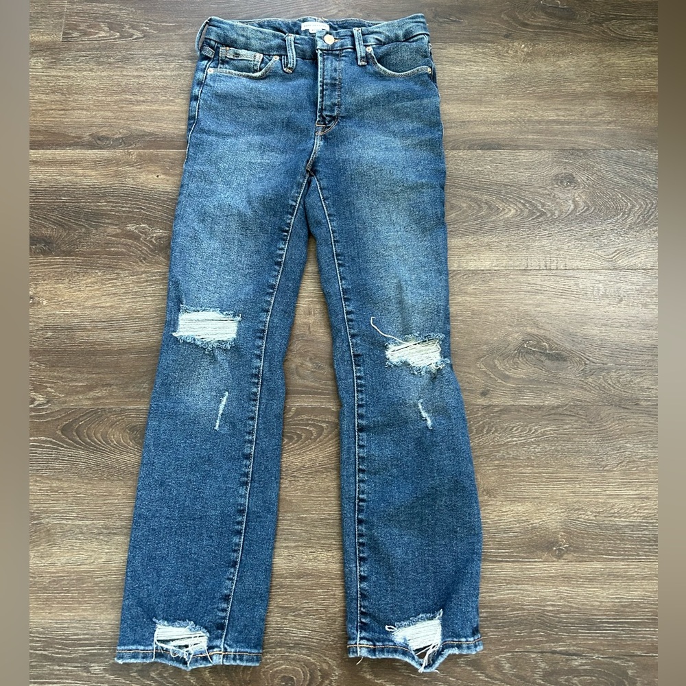 Distressed Blue Women's Jeans